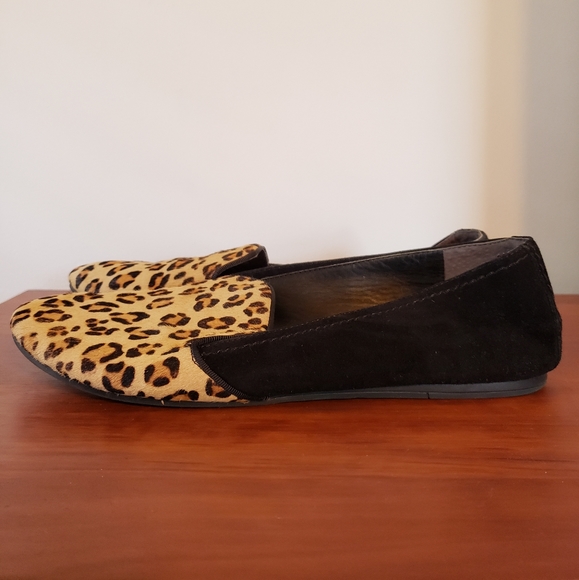 Franco Sarto Shoes Leather Leopard Loafers Poshmark